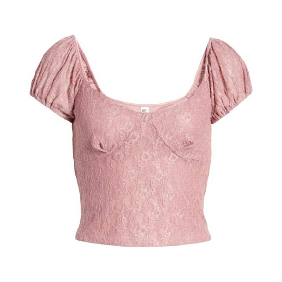 Bp. laced crop top blouse - Picture 3 of 3